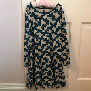 Girls Tea Collection Dress & Leggings (size 7)